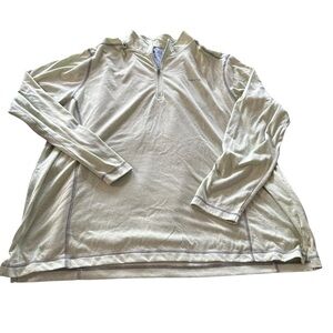 Orvis Tan Oversized Polo Sweatshirt